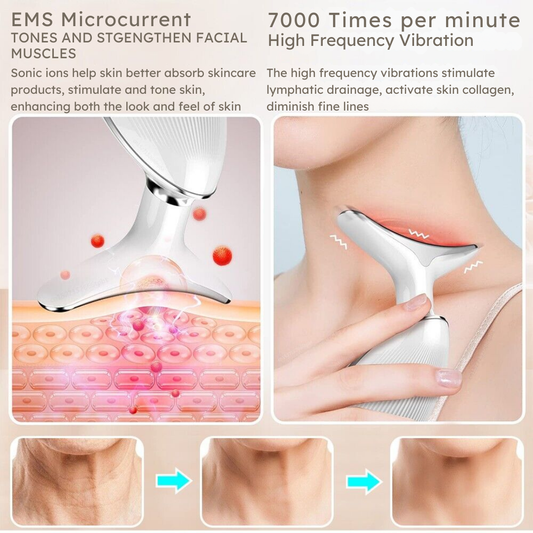 7 LED and EMS Facial Sculpting and Lifting Massager