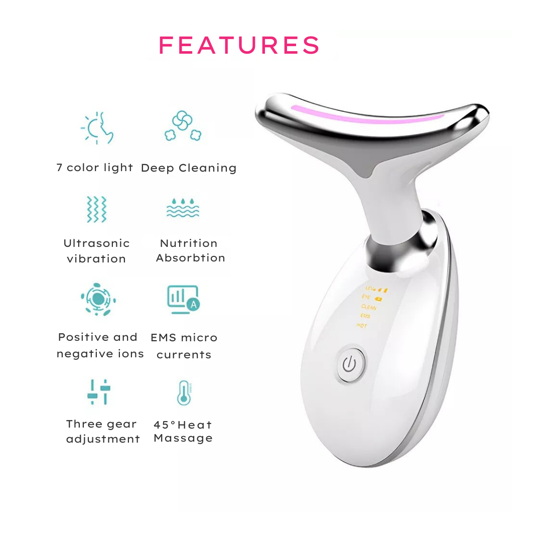 7 LED and EMS Facial Sculpting and Lifting Massager