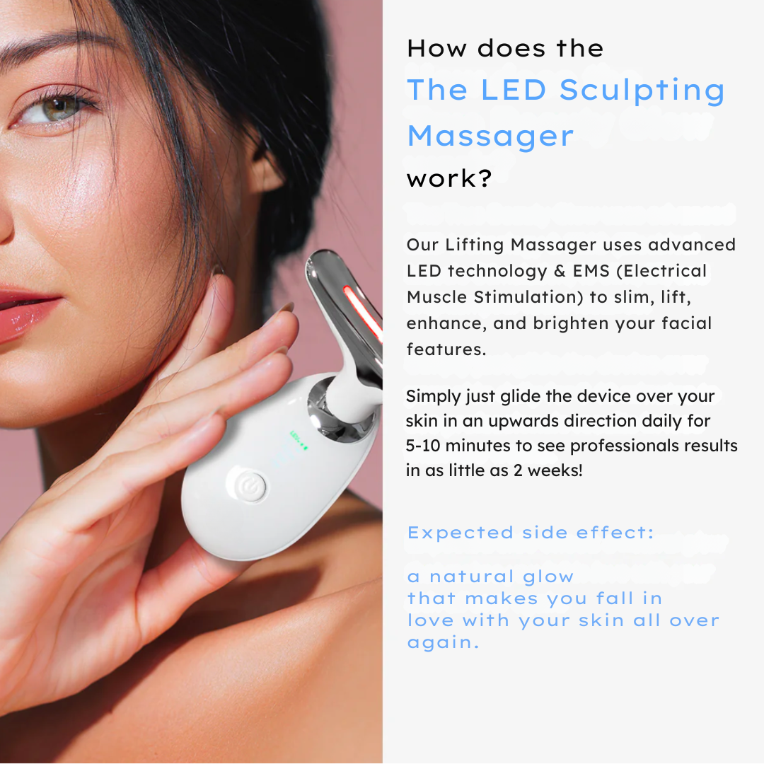 7 LED and EMS Facial Sculpting and Lifting Massager