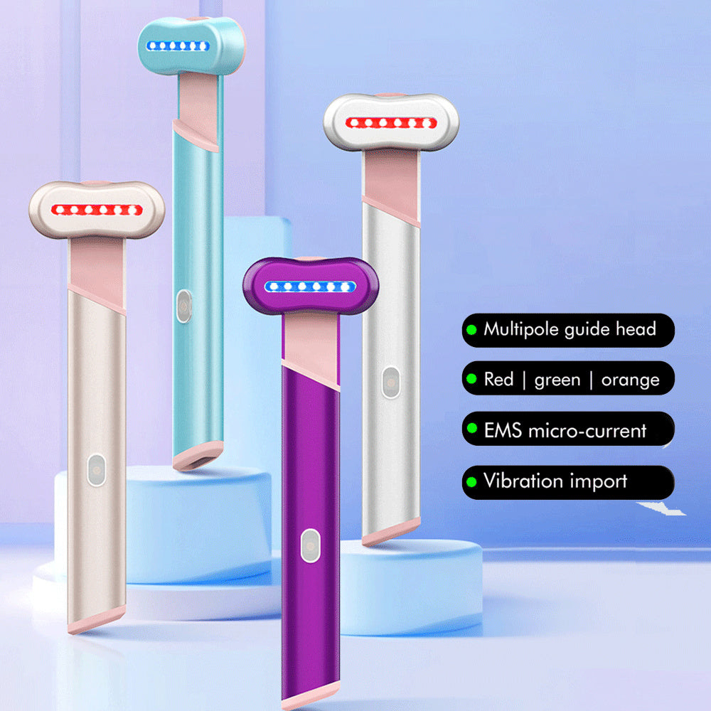 LED eye massager wand with 270-degree rotation