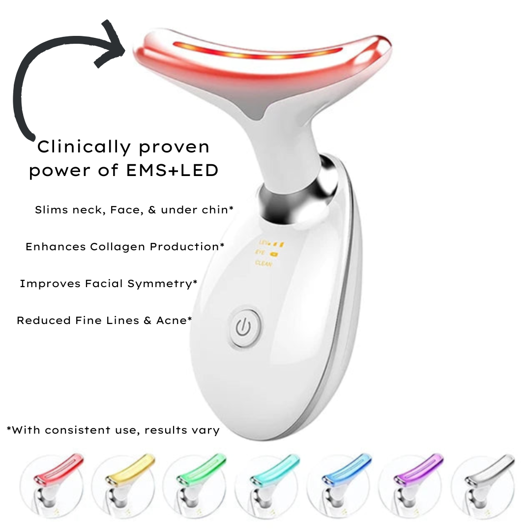 7 LED and EMS Facial Sculpting and Lifting Massager